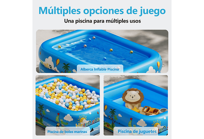PISCINA/ALBERCA INFLABLE DE 1.8 MOD# PT-513🏊🏻‍♂️