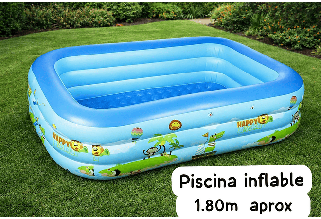 PISCINA/ALBERCA INFLABLE DE 1.8 MOD# PT-513🏊🏻‍♂️