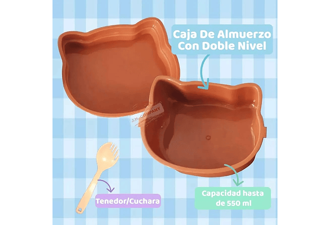 DUO TUPPER + VASO DISEÑO OSITO COLOR CAFÉ AL AZAR MOD# A6000