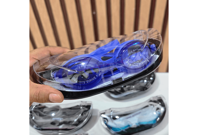 🥽 GOGGLES DE NATACIÓN PARA ADULTO  CON ESTUCHE MOD #992437