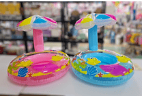 FLOTADOR INFLABLE INFANTIL CON SOMBRILLA EN FORMA DE HONGO MOD #992490
