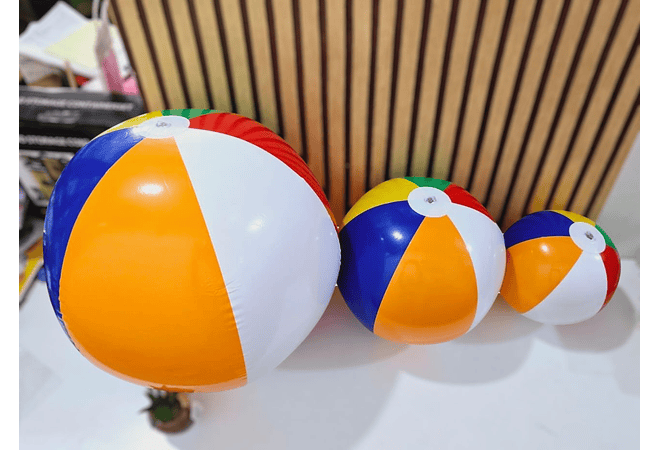 ⛱️🌊PELOTA ACUÁTICA MULTICOLOR DIFERENTES TAMAÑOS TAMAÑO A ELEGIR
