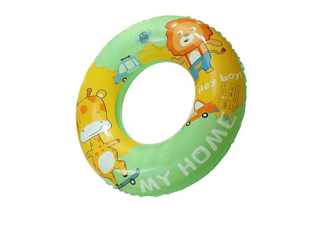 MEDIDA #70” SALVAVIDAS INFLABLE ESTAMPADO INFANTIL ANIMALITOS MOD #992373