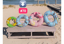 MEDIDA #70” SALVAVIDAS INFLABLE ESTAMPADO INFANTIL ANIMALITOS MOD #992373