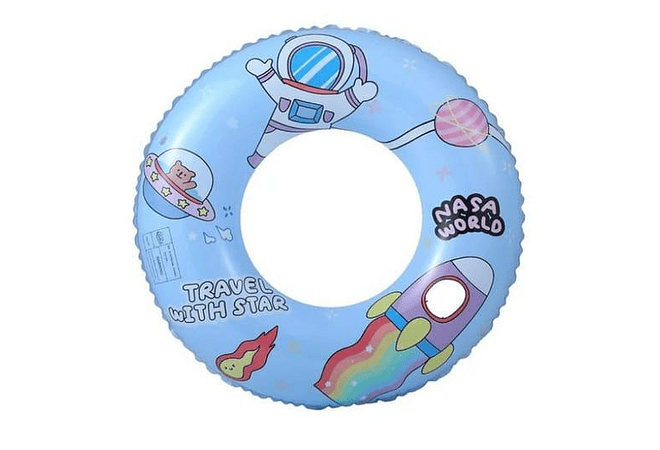 MEDIDA #80” SALVAVIDAS INFLABLE ESTAMPADO INFANTIL ANIMALITOS MOD #992374