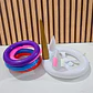 JUGUETE MINI INFLABLE CON ARITOS UNICORNIO O FLAMINGO MOD #992331 - Miniatura 5