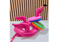 JUGUETE MINI INFLABLE CON ARITOS UNICORNIO O FLAMINGO MOD #992331