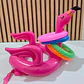 JUGUETE MINI INFLABLE CON ARITOS UNICORNIO O FLAMINGO MOD #992331 - Miniatura 6
