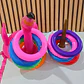 JUGUETE MINI INFLABLE CON ARITOS UNICORNIO O FLAMINGO MOD #992331 - Miniatura 7