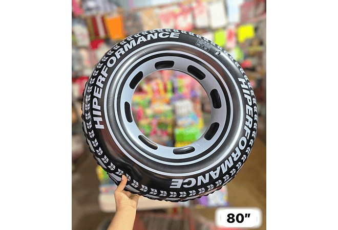 🛞🏖️ SALVAVIDAS INFLABLE EN FORMA DE LLANTA 60” , 70” y “80 A ELEGIR