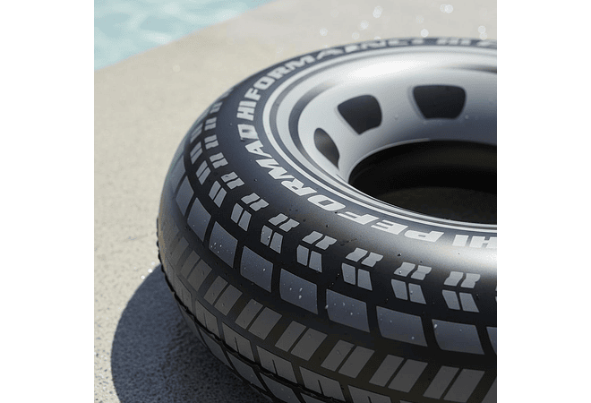 🛞🏖️ SALVAVIDAS INFLABLE EN FORMA DE LLANTA 60” , 70” y “80 A ELEGIR