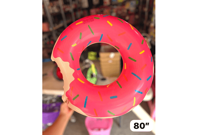 🛟🍩 SALVAVIDAS INFLABLE EN FORMA DE DONA TAMAÑO Y COLOR A ELEGIR 🛟🍩