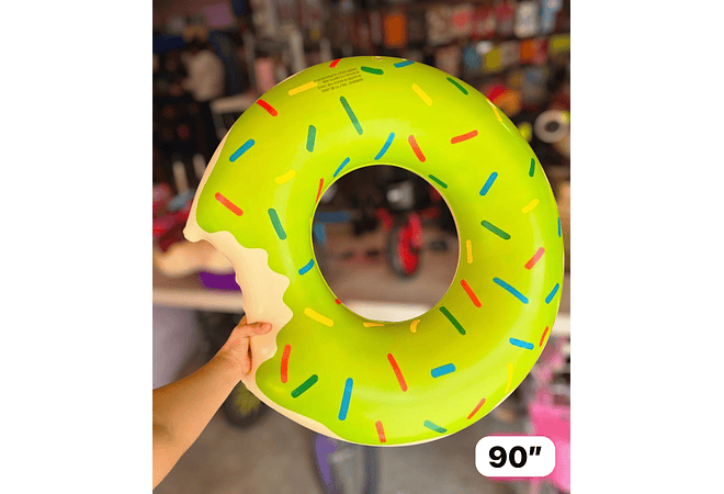 🛟🍩 SALVAVIDAS INFLABLE EN FORMA DE DONA TAMAÑO Y COLOR A ELEGIR 🛟🍩