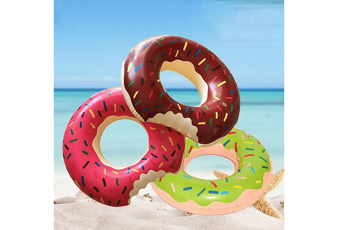 🛟🍩 SALVAVIDAS INFLABLE EN FORMA DE DONA TAMAÑO Y COLOR A ELEGIR 🛟🍩