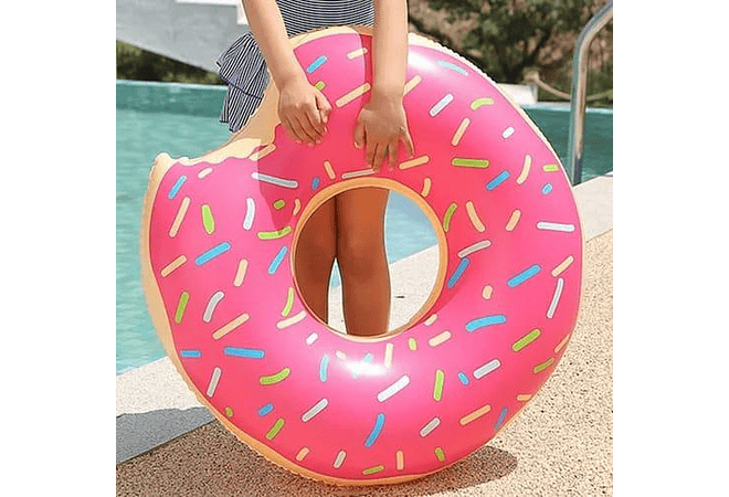 🛟🍩 SALVAVIDAS INFLABLE EN FORMA DE DONA TAMAÑO Y COLOR A ELEGIR 🛟🍩