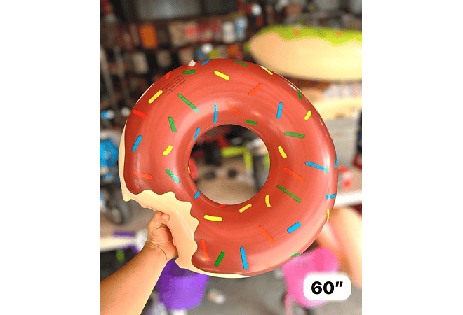 🛟🍩 SALVAVIDAS INFLABLE EN FORMA DE DONA TAMAÑO Y COLOR A ELEGIR 🛟🍩