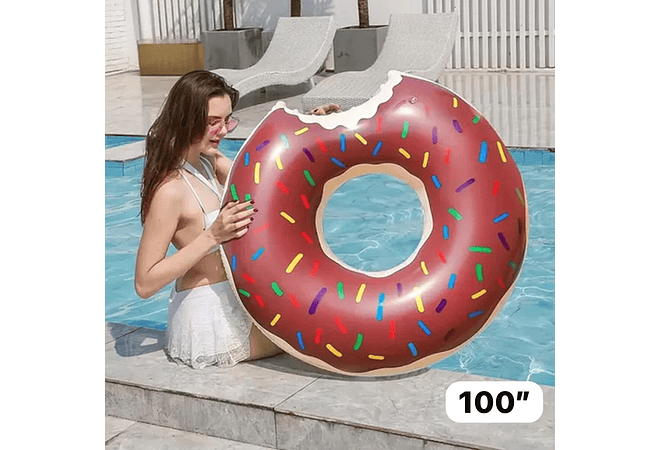 🛟🍩 SALVAVIDAS INFLABLE EN FORMA DE DONA TAMAÑO Y COLOR A ELEGIR 🛟🍩