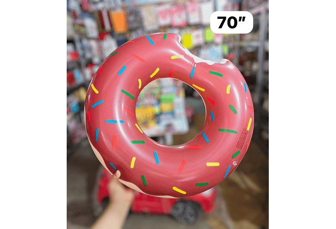 🛟🍩 SALVAVIDAS INFLABLE EN FORMA DE DONA TAMAÑO Y COLOR A ELEGIR 🛟🍩