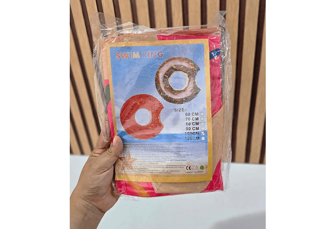 🛟🍩 SALVAVIDAS INFLABLE EN FORMA DE DONA TAMAÑO Y COLOR A ELEGIR 🛟🍩