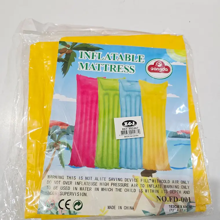 COLCHÓN FLOTADOR INFLABLE PISCINA Y PLAYA MOD# 992467  🛟🏖️ 5