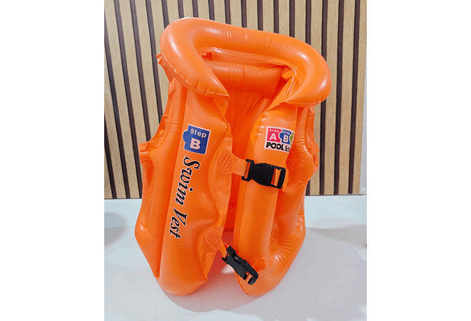 INFLABLE CHALECO SALVAVIDAS  INFANTIL TALLA MEDIANA MODEL #990244