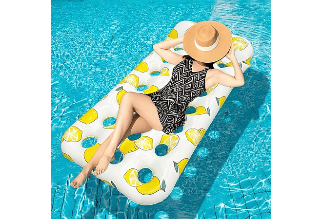 COLCHÓN/FLOTADOR INFLABLE DISEÑO FRUTAS MOD# 992458 🍉 🍋