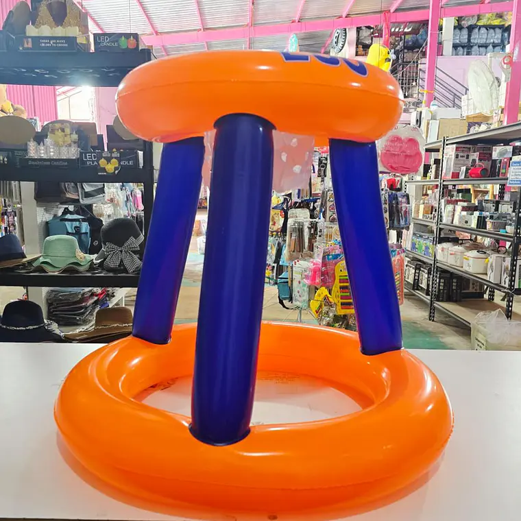 CANASTA DE BASKET INFLABLE CON PELOTA MOD# 992329🏀 3