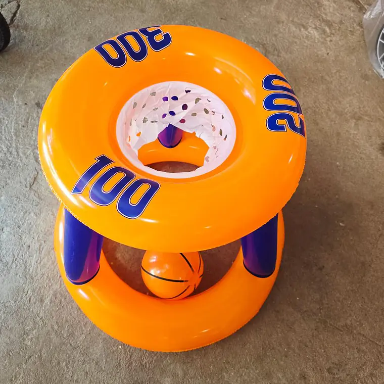 CANASTA DE BASKET INFLABLE CON PELOTA MOD# 992329🏀 4