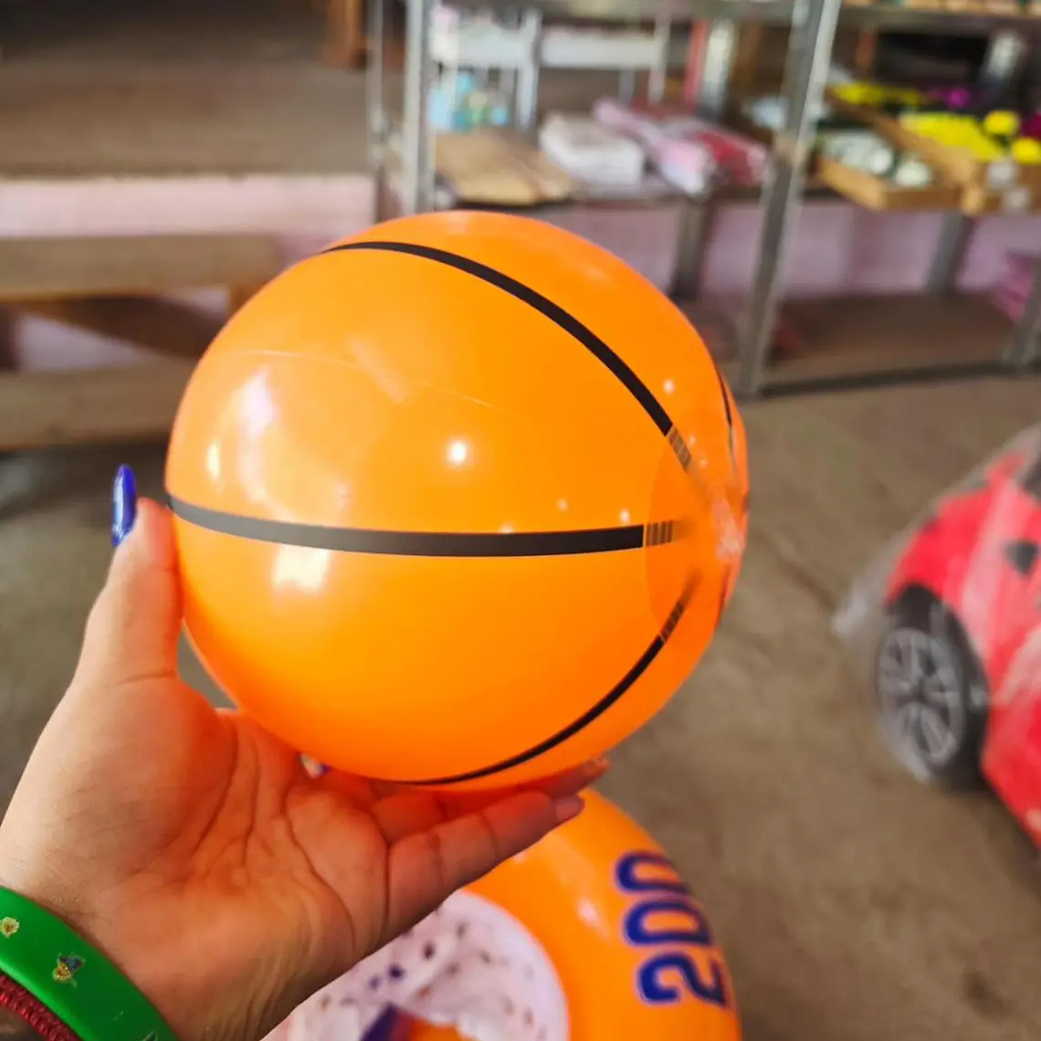 CANASTA DE BASKET INFLABLE CON PELOTA MOD# 992329🏀 5