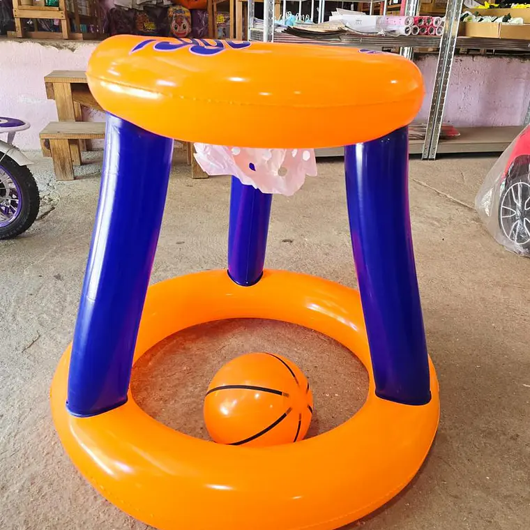 CANASTA DE BASKET INFLABLE CON PELOTA MOD# 992329🏀 7