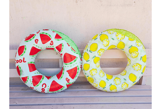 ⛱️SALVAVIDAS 80" DISEÑO FRUTAS MOD# 992355 🍉 🍋