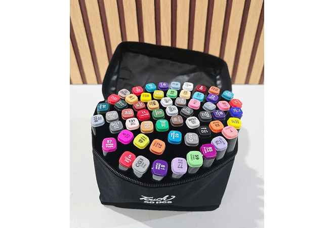 BOLSA CON 60 PLUMONES DE COLORES DE DOBLE PUNTA MOD# XF-88512