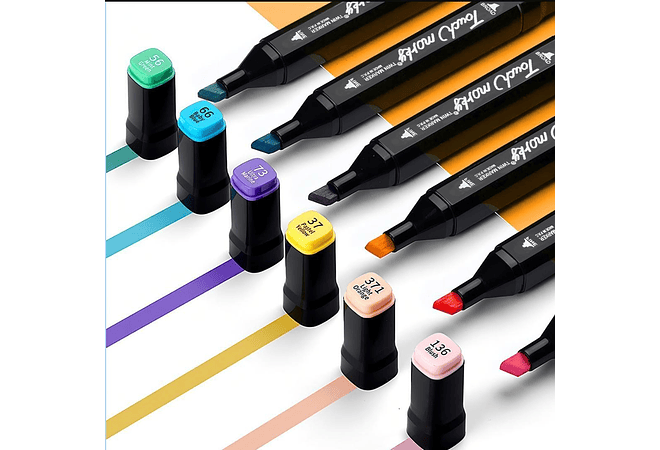 BOLSA CON 48 PLUMONES DE COLORES DE DOBLE PUNTA MOD# XF-88511