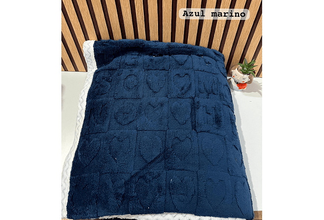 COBIJA ABORREGADA LOVE MATRIMONIAL 190x230CM MODELO #T-30445