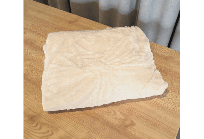 COBIJA ABORREGADA 180x200CM RELIEVE MARIPOSA MOD#20006