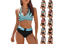 TRAJE DE BAÑO DE 2 PZ PARA DAMA COLORES AL AZAR 🏖️👙