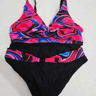 TRAJE DE BAÑO DE 2 PZ PARA DAMA COLORES AL AZAR 🏖️👙