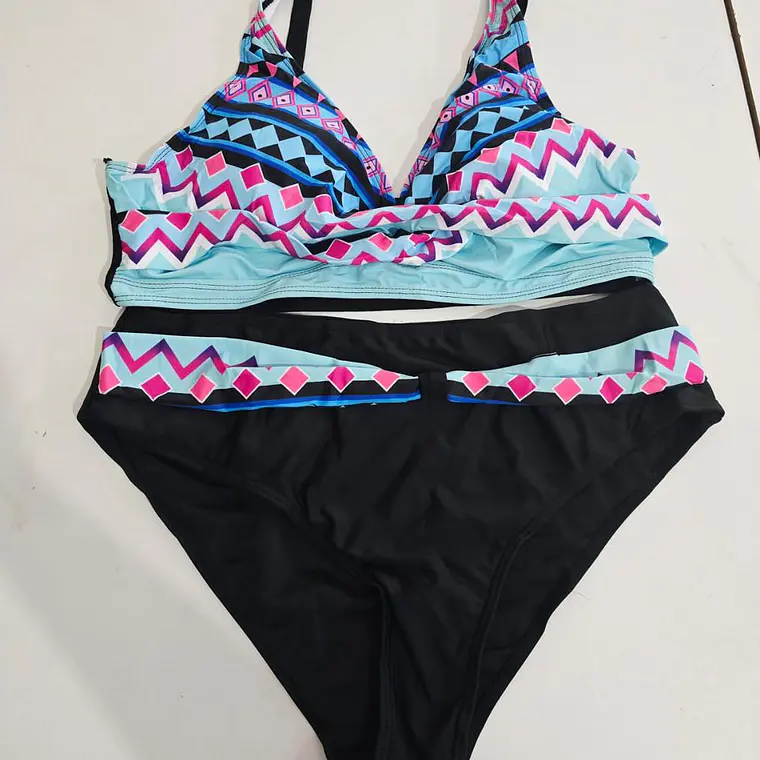 TRAJE DE BAÑO DE 2 PZ PARA DAMA COLORES AL AZAR 🏖️👙 3