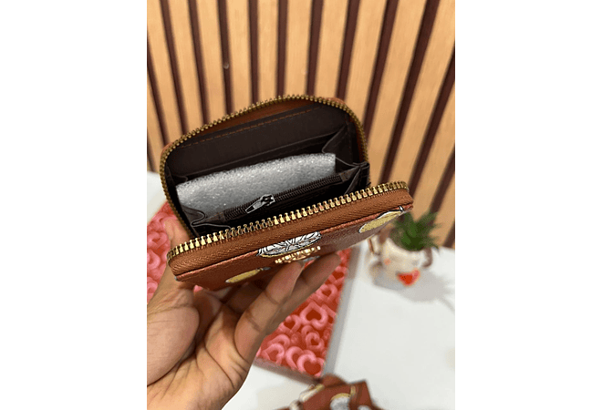 SET DE 3PZ/ ACCESORIOS CARTERA + TARJETERO + MUÑEQUERA MOD# 333 🍋🍓🍒