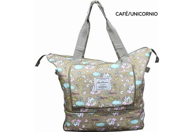 BOLSO EXPANDIBLE HONG FU CON ESTAMPADO REINGRESO