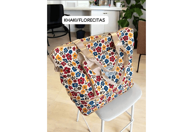 BOLSO EXPANDIBLE HONG FU CON ESTAMPADO REINGRESO