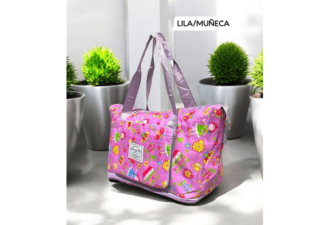 BOLSO EXPANDIBLE HONG FU CON ESTAMPADO REINGRESO