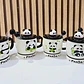 ☕🍴TAZA (400ML) DE CERÁMICA DISEÑO PANDITA CON CUCHARITA MOD# QY8334  🐼🎋 - Miniatura 8