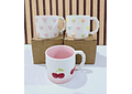 🥰TAZA (400ML) DISEÑO CEREZA MOD# F012  ☕🍒