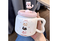 ☕🩷TAZA (450ML) DE CERÁMICA DISEÑO GATITO MOD# YM6466  🐱🥰