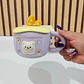 ☕🥖TAZA (350ML) DE CERÁMICA DISEÑO OSITO/PAN MOD# BT1535🐻 - Miniatura 5