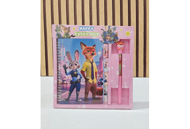 📒🖊️SET DE LIBRETA + LAPICERO/PERSONAJES MOD# SC-217-22