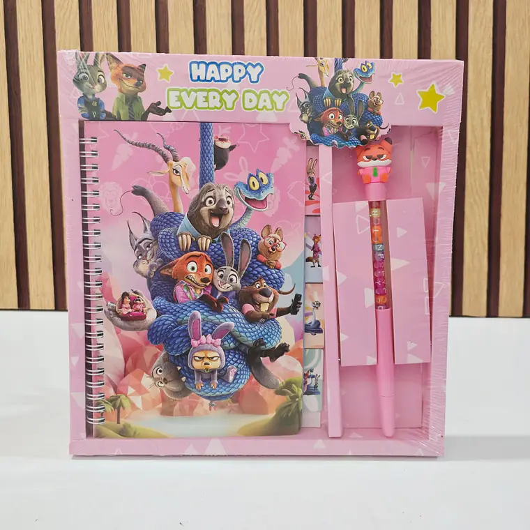 📒🖊️SET DE LIBRETA + LAPICERO/PERSONAJES MOD# SC-217-22 3