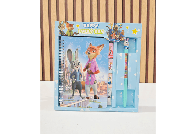 📒🖊️SET DE LIBRETA + LAPICERO/PERSONAJES MOD# SC-217-22
