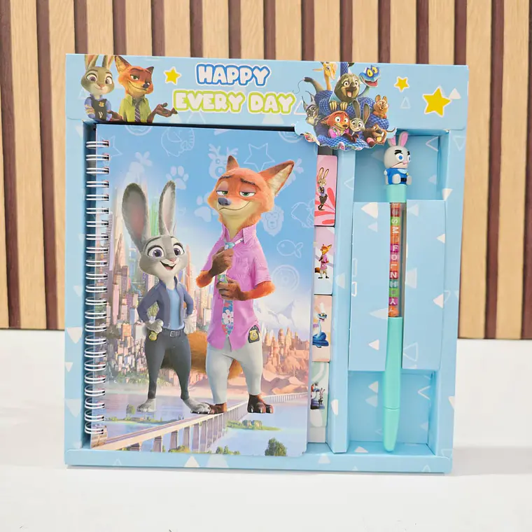📒🖊️SET DE LIBRETA + LAPICERO/PERSONAJES MOD# SC-217-22 5